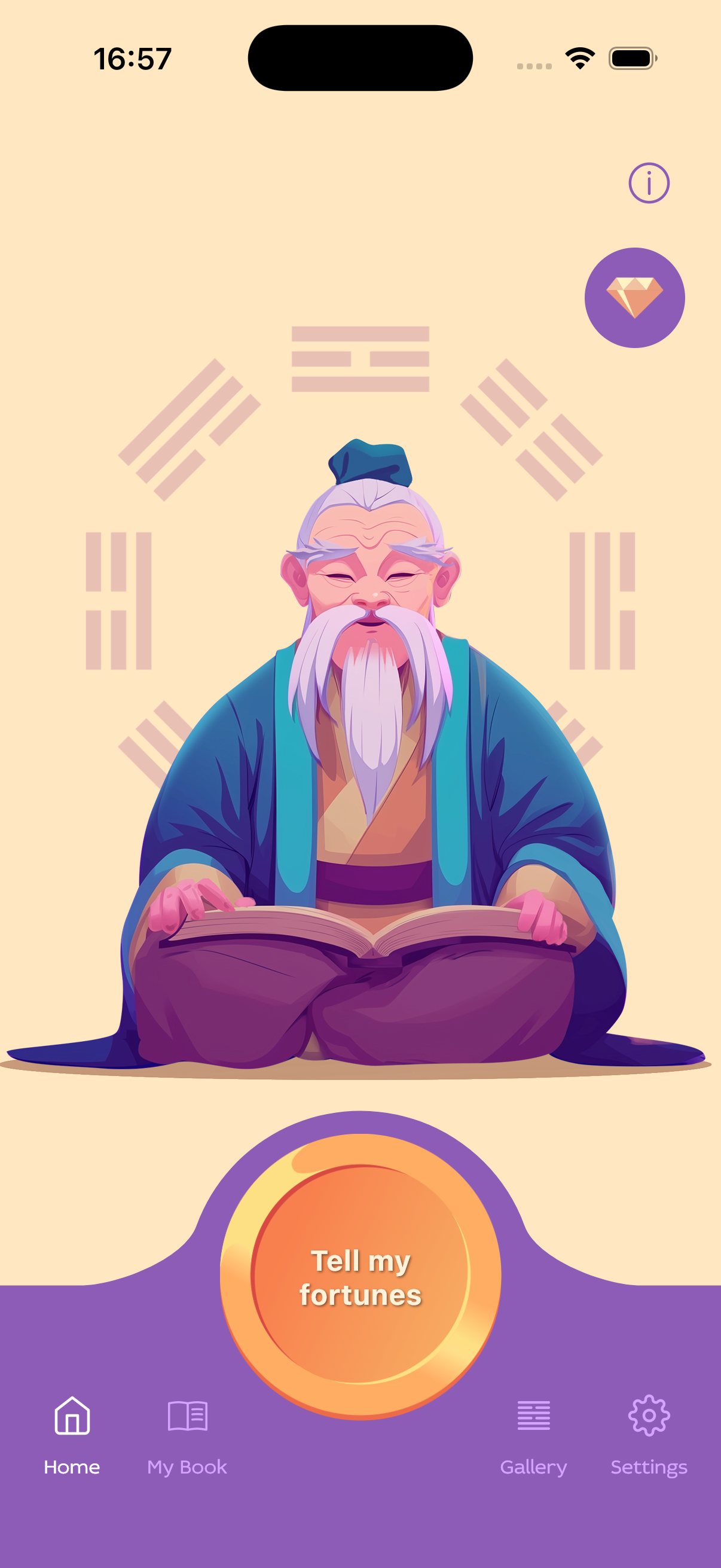 I Ching: Fortune Teller app home screen